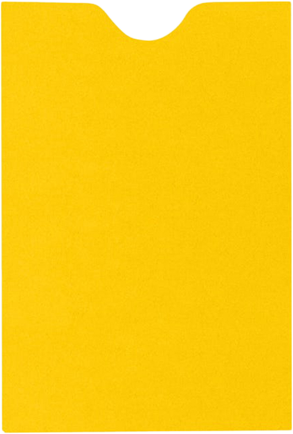 Sunflower Yellow 32lb Credit Card Sleeve (2 3/8 x 3 1/2)