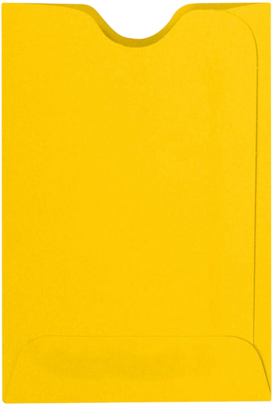 Sunflower Yellow 32lb Credit Card Sleeve (2 3/8 x 3 1/2)