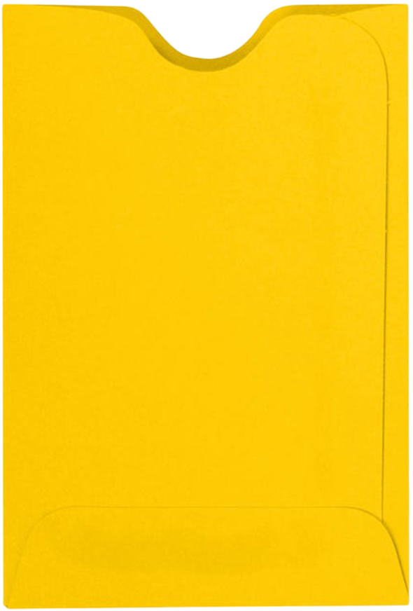 Sunflower Yellow 32lb Credit Card Sleeve (2 3/8 x 3 1/2)