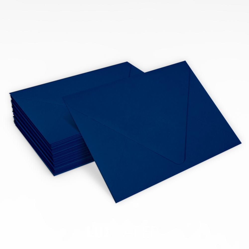 Navy Blue 32lb A2 Contour Flap Envelopes (4 3/8 x 5 3/4)