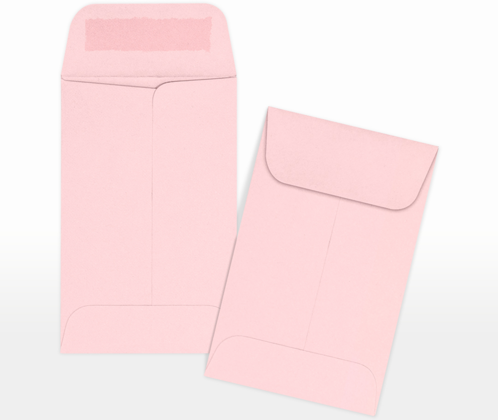 Baby Candy Pink 32lb #1 Coin Envelopes (2 1/4 x 3 1/2)