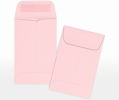 Baby Candy Pink 32lb #1 Coin Envelopes (2 1/4 x 3 1/2)
