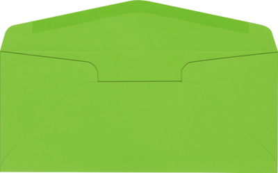 Lime Green 32lb #10 Regular Envelopes (4 1/8 x 9 1/2)