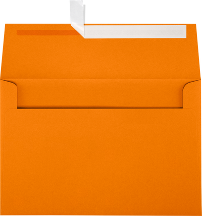 Mandarin Orange 32lb A10 Invitation Envelopes (6 x 9 1/2) with Peel & Seal