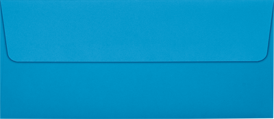 Pool Blue 32lb #10 Square Flap Envelopes (4 1/8 x 9 1/2) with Peel & Seal