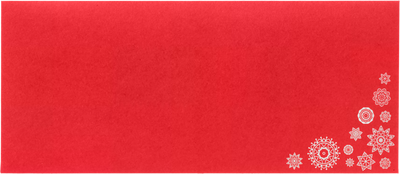 Snowflakes 32lb #10 Square Flap (4 1/8 x 9 1/2) with Peel & Seal