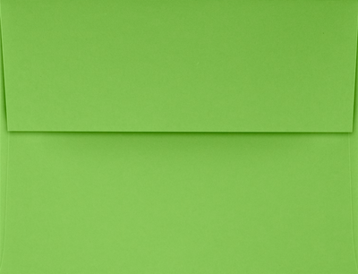 Lime Green 32lb A2 Invitation Envelopes (4 3/8 x 5 3/4) with Peel & Seal
