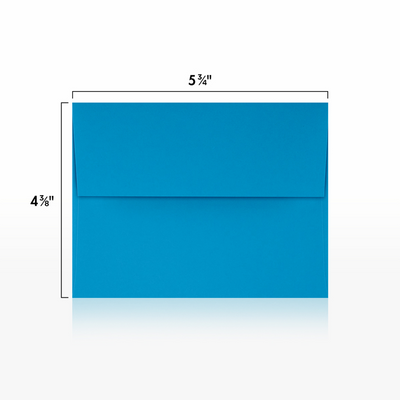 Pool Blue 32lb A2 Invitation Envelopes (4 3/8 x 5 3/4) with Peel & Seal
