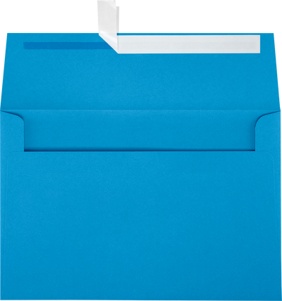 Pool Blue 32lb A8 Invitation Envelopes (5 1/2 x 8 1/8) with Peel & Seal