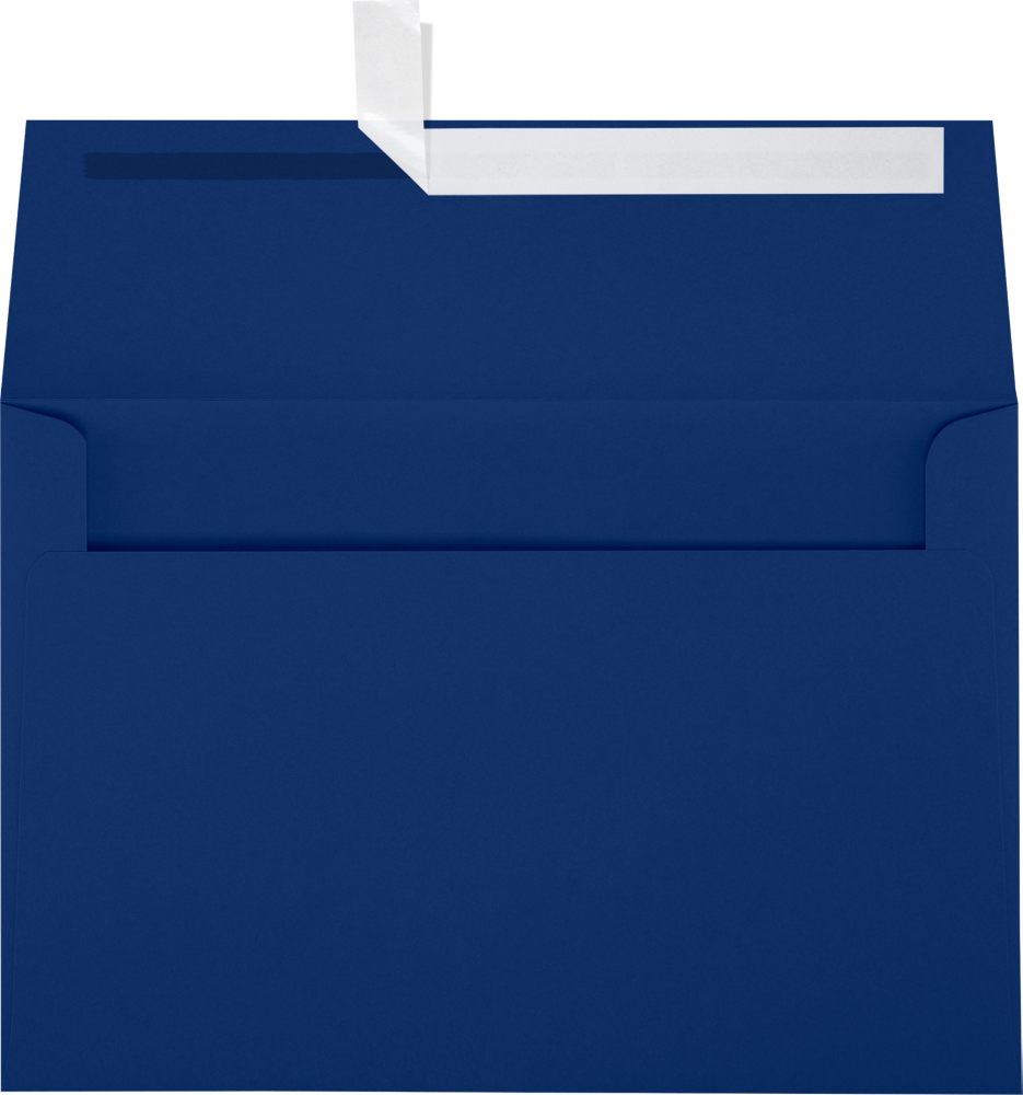 Navy Blue 32lb A8 Invitation Envelopes (5 1/2 x 8 1/8) with Peel & Seal