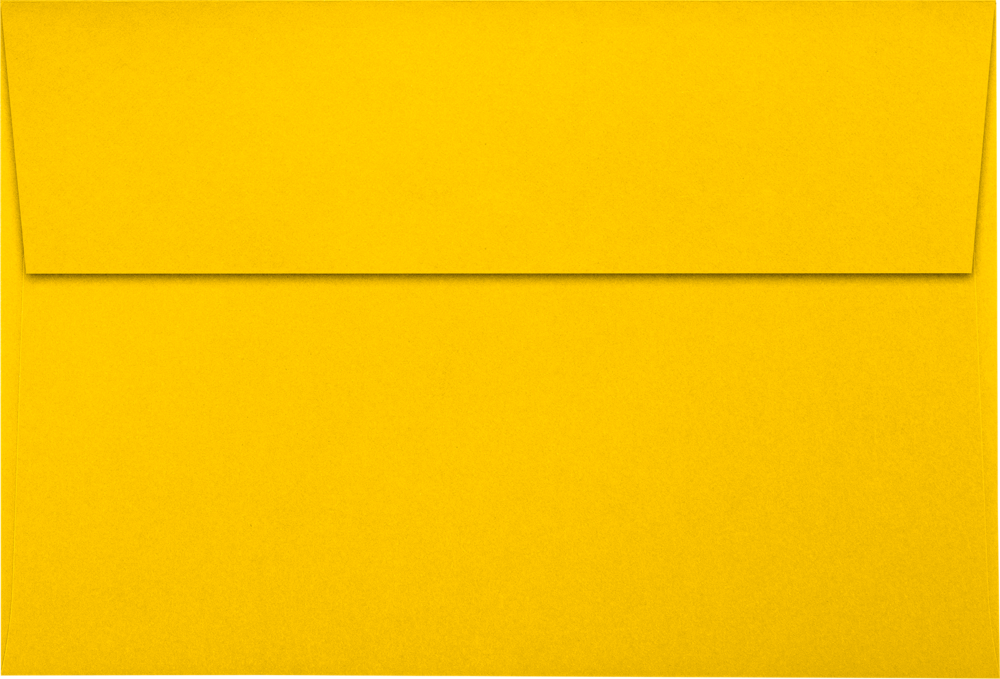 Sunflower Yellow 32lb A8 Invitation Envelopes (5 1/2 x 8 1/8) with Peel & Seal