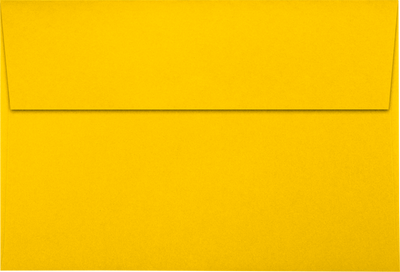 Sunflower Yellow 32lb A8 Invitation Envelopes (5 1/2 x 8 1/8) with Peel & Seal