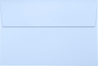 Baby Blue 32lb A8 Invitation Envelopes (5 1/2 x 8 1/8) with Peel & Seal