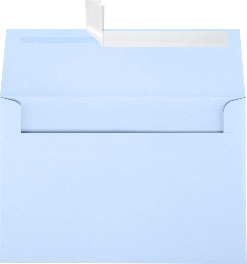 Baby Blue 32lb A8 Invitation Envelopes (5 1/2 x 8 1/8) with Peel & Seal