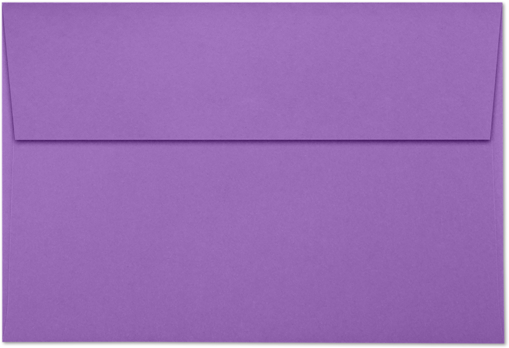 Violet Grape Purple 28lb A8 Invitation Envelopes (5 1/2 x 8 1/8) with Peel & Seal
