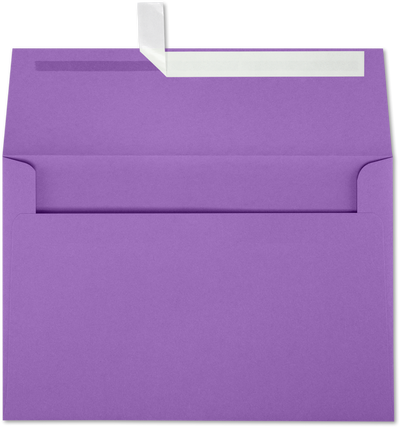 Violet Grape Purple 28lb A8 Invitation Envelopes (5 1/2 x 8 1/8) with Peel & Seal