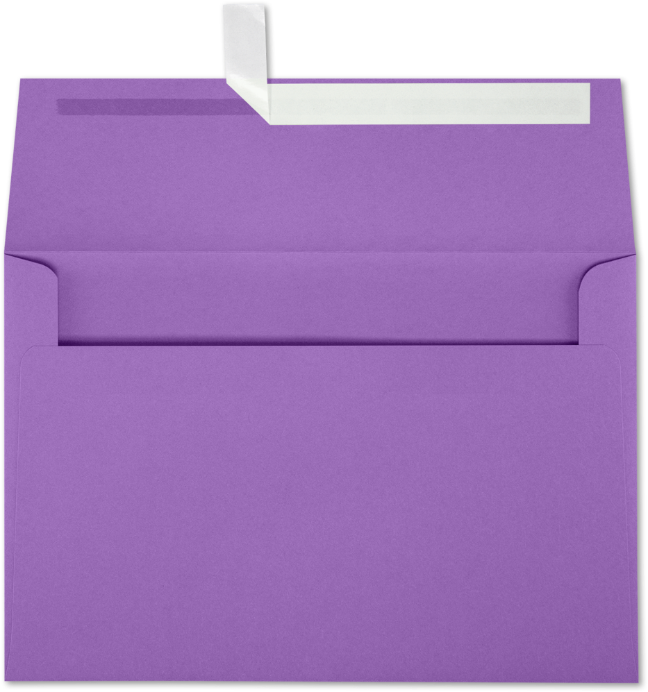 Violet Grape Purple 28lb A8 Invitation Envelopes (5 1/2 x 8 1/8) with Peel & Seal