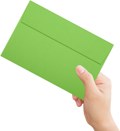 Lime Green 32lb A9 Invitation Envelopes (5 3/4 x 8 3/4) with Peel & Seal