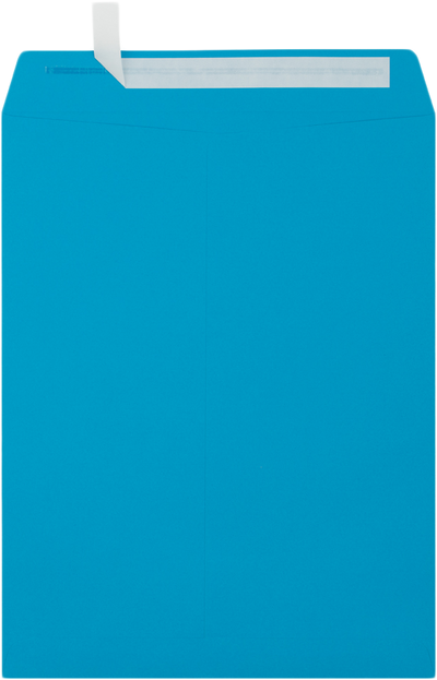 Pool Blue 32lb 10 x 13 Open End Envelopes with Peel & Seal