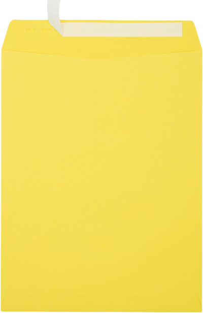 Citrus Yellow 32lb 10 x 13 Open End Envelopes with Peel & Seal