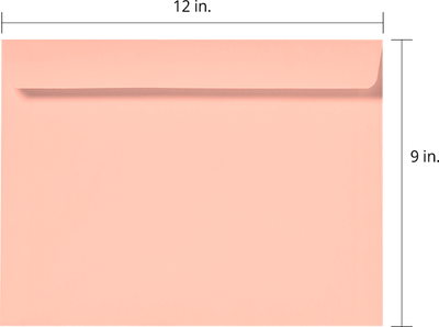 Blush Pink 32lb 9 x 12 Booklet Envelopes
