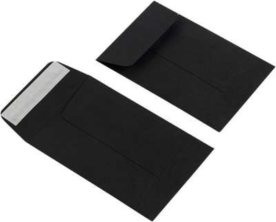 Smooth Midnight Black 32lb #4 Coin Envelopes (3 x 4 1/2)