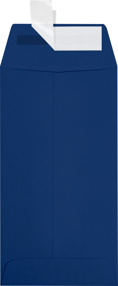 Navy Blue 32lb #7 Coin Envelopes (3 1/2 x 6 1/2) with Peel & Seal
