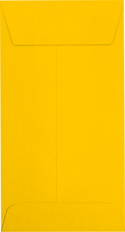 Sunflower Yellow 32lb #7 Coin Envelopes (3 1/2 x 6 1/2) with Peel & Seal