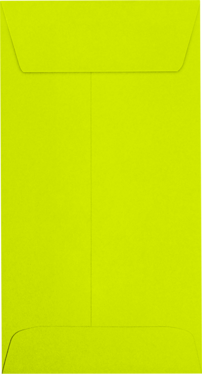 Wasabi Lime Green 32lb #7 Coin Envelopes (3 1/2 x 6 1/2) with Peel & Seal