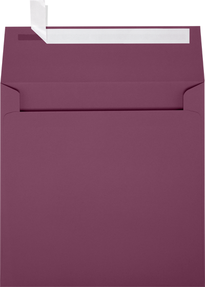 Vintage Plum Purple 32lb 5 x 5 Square Envelopes with Peel & Seal