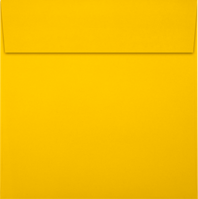 Sunflower Yellow 32lb 5 x 5 Square Envelopes with Peel & Seal