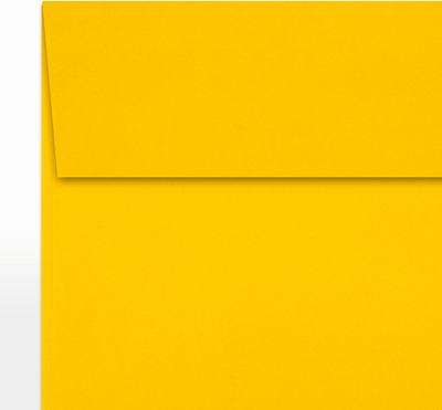 Sunflower Yellow 32lb 5 x 5 Square Envelopes with Peel & Seal