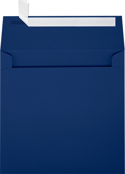Navy Blue 32lb 5 1/4 x 5 1/4 Square Envelopes with Peel & Seal