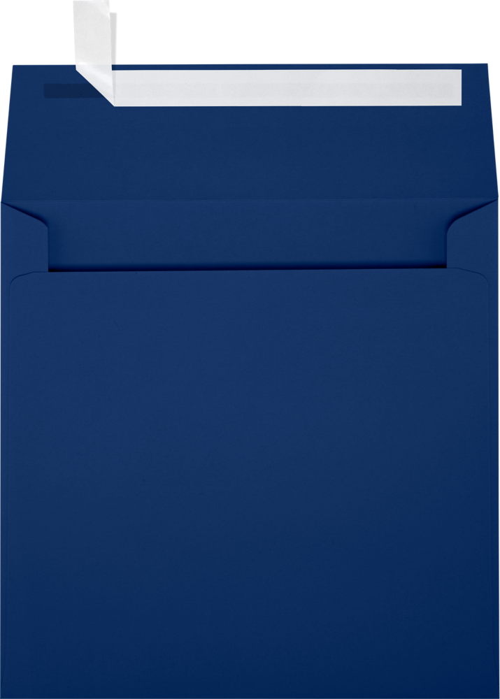 Navy Blue 32lb 5 1/4 x 5 1/4 Square Envelopes with Peel & Seal