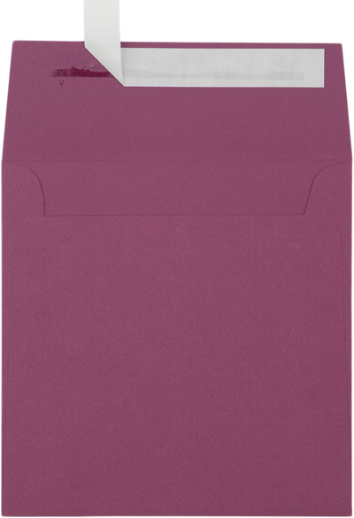 Vintage Plum Purple 32lb 5 1/2 x 5 1/2 Square Envelopes with Peel & Seal