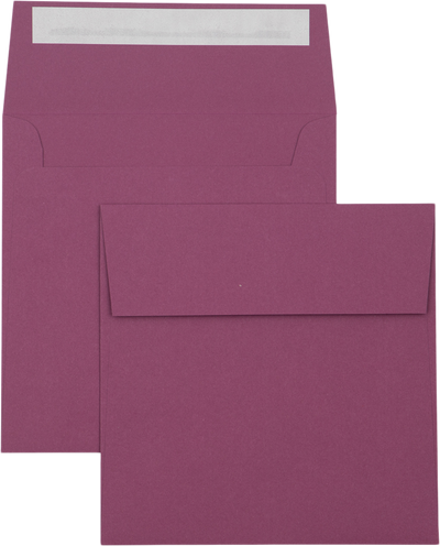 Vintage Plum Purple 32lb 5 1/2 x 5 1/2 Square Envelopes with Peel & Seal