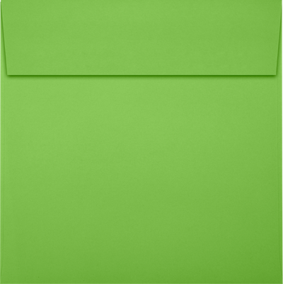 Lime Green 32lb 7 x 7 Square Envelopes with Peel & Seal
