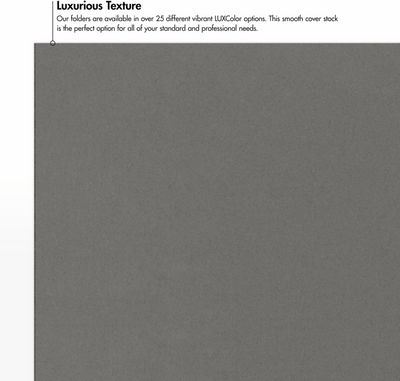 Dark Smoke Gray 9 x 12 Folders
