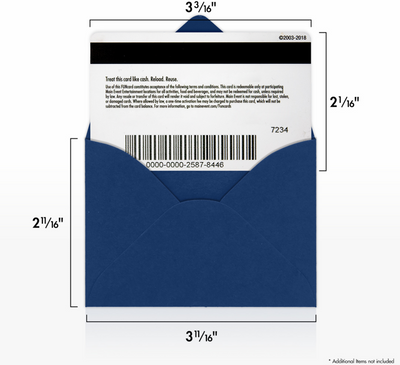 Navy Blue 32lb #17 Mini Envelopes (2 11/16 x 3 11/16)