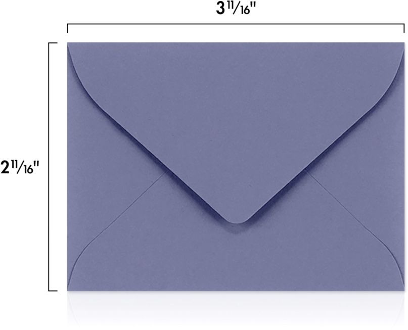 Wisteria Purple 32lb #17 Mini Envelopes (2 11/16 x 3 11/16)