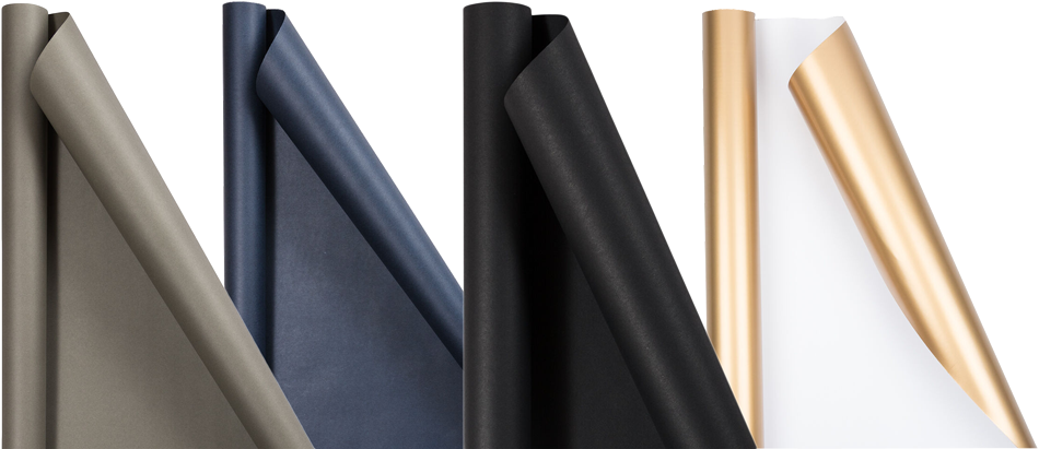 Wrapping Paper Set (100 Sq Ft Total) - 4 Rolls - Assorted Professional