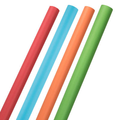 Wrapping Paper Set (100 Sq Ft Total) - 4 Rolls - Assorted Basics