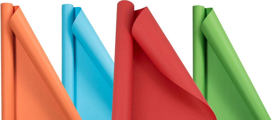 Wrapping Paper Set (100 Sq Ft Total) - 4 Rolls - Assorted Basics