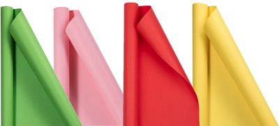 Wrapping Paper Set (100 Sq Ft Total) - 4 Rolls - Assorted Summer