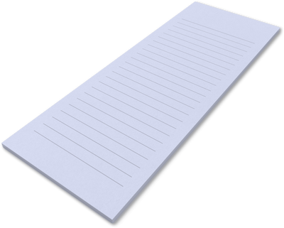 Lilac 5 1/2 x 8 1/2 Ruled Notepad (50 Sheets)