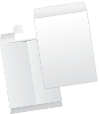 12 x 15 1/2 Open End Envelopes with Peel and Seal - White Tyvek® 18lb