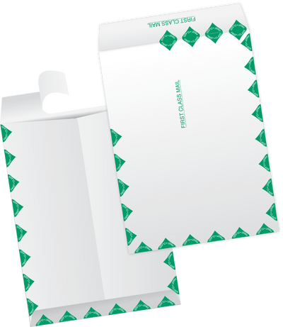10 x 15 Open End First Class Envelopes with Peel and Seal - White Tyvek® 14lb