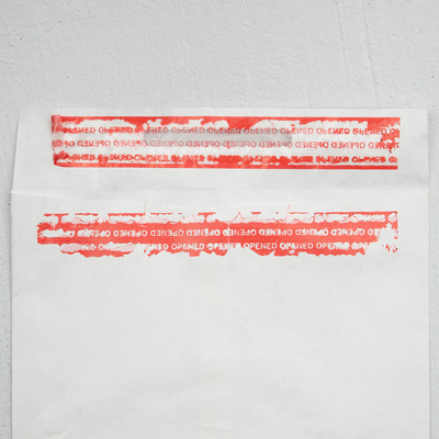 White Tyvek 14lb 9 x 12 Open End Tamper Evident Envelopes