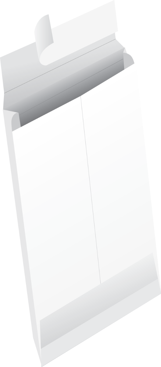 10 x 13 x 2 Expansion Envelopes with Peel and Seal - White Tyvek® 18lb