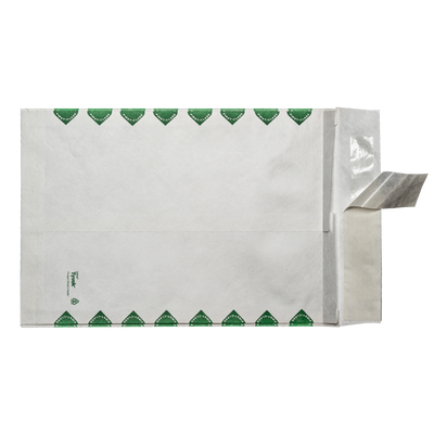 10 x 13 x 1 1/2 First Class Expansion Envelopes with Peel and Seal - White Tyvek® 18lb